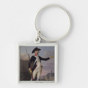 Bürger Nau-Deville in der Nationalgarde-Uniform Schlüsselanhänger