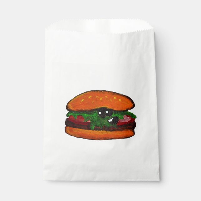 Burger-Party-Geschenktüte Geschenktütchen (Vorderseite)