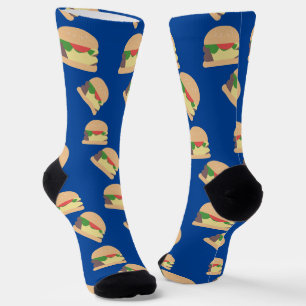 Burger-Party-Restaurant-Muster-Socken Socken
