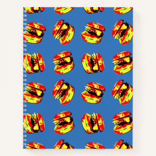 Burger Pattern Notizbuch