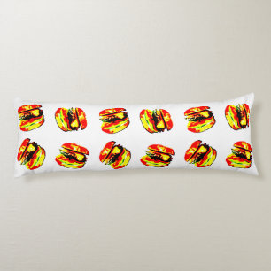 Burger Pattern Seitenschläferkissen