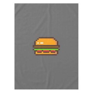 Burger Pixel Art Blanket Tischdecke