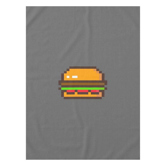 Burger Pixel Art Blanket Tischdecke (Vorderseite)