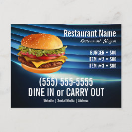 Burger Postkarte