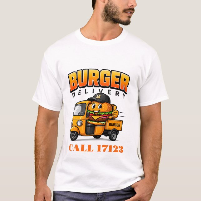 🍔 Burger-Restaurant-Personal Lieferteam 🍔 T-Shirt (Vorderseite)