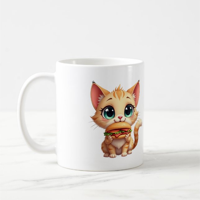 Burger Schnurren & Kuscheln Kaffeetasse (Links)