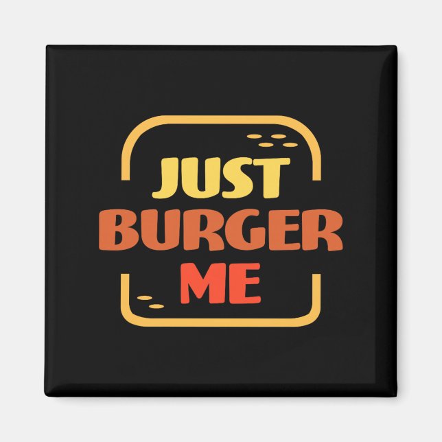 Burger Sommer BBQ Grillen Hamburger oder Magnet (Vorne)