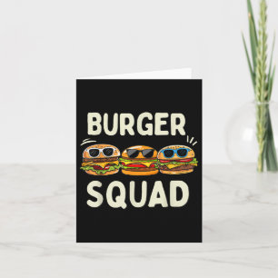 Burger Squad Funny Hamburger Fast Feinschmecker li Karte