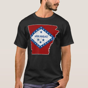 Bürger Stolz Amerika Staat erschüttert Karte Arkan T-Shirt