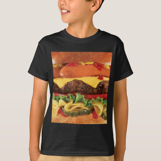 Burger T-Shirt (Vorderseite)