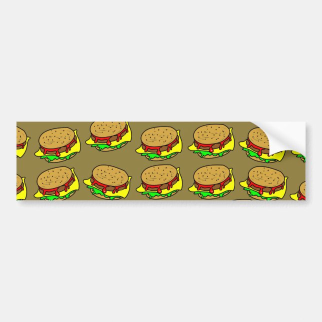 Burger-Tapete Autoaufkleber (Vorne)