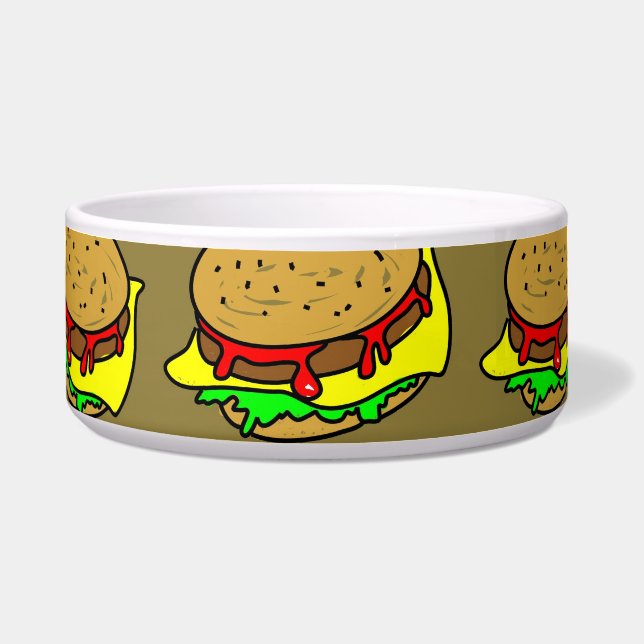 Burger-Tapete Napf (Vorderseite)