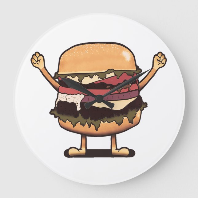 Burger-Uhr Große Wanduhr (Vorderseite)