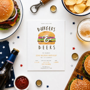 Burger und Biere Einladung