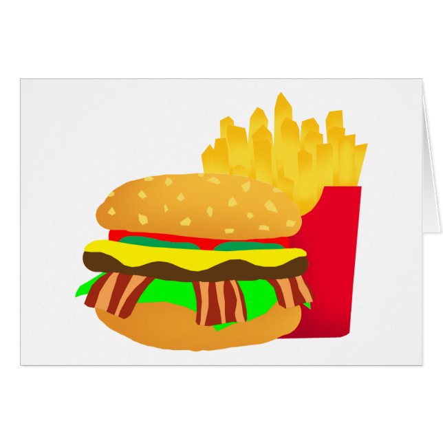 Burger und Fries (Vorderseite (Horizontal))