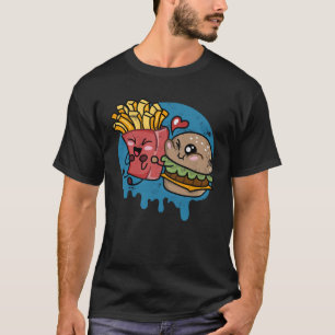 Burger und Fries Bestfriends Perfekt gegrillt T-Shirt