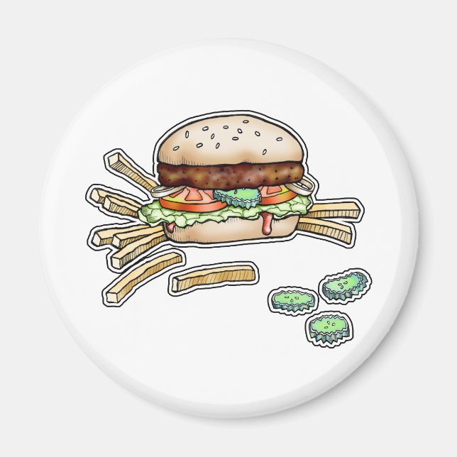 BURGER UND FRIS MAGNET (Vorne)