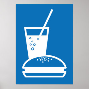 Burger und Limonade Poster
