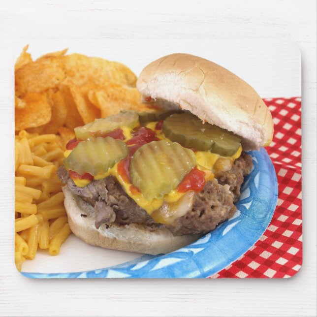 Burger und Seiten Mousepad (Vorne)
