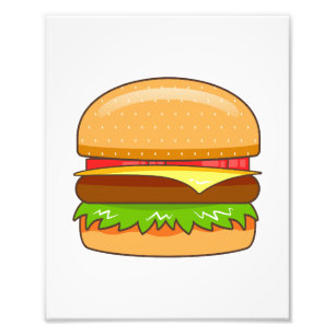 Burger Vector Illustration Fotodruck