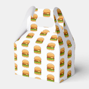 Burger Vector Illustration Geschenkschachtel