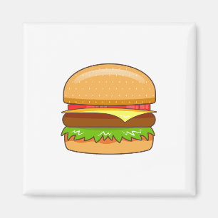 Burger Vector Illustration Magnet