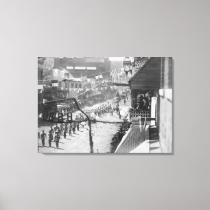 Bürger von Deadwood feiern Abschluss der Leinwanddruck