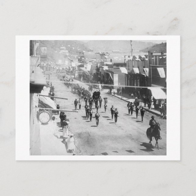 Bürger von Deadwood feiern Abschluss der Postkarte (Vorderseite)