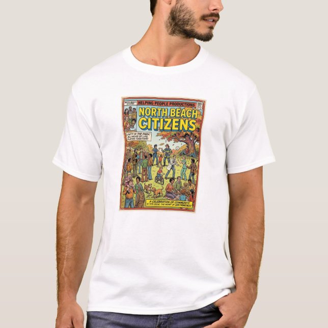 Bürger von North Beach T-Shirt (Vorderseite)