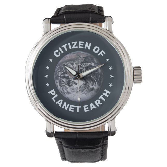 Bürger von Planet Earth Watch Armbanduhr (Vorderseite)
