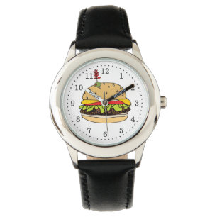 Burger-Zeit Armbanduhr