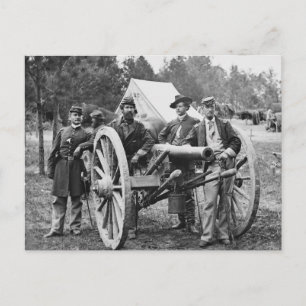 Bürgerkrieg-Artillerie, 1860er Jahre Postkarte