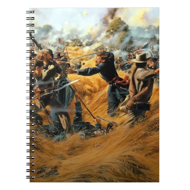 Bürgerkrieg Gettysburg das Weizenfeld Notizblock (Vorderseite)