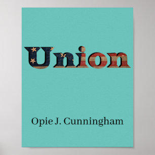 Bürgerkrieg Union Erstaunliche charmante Flagge Poster