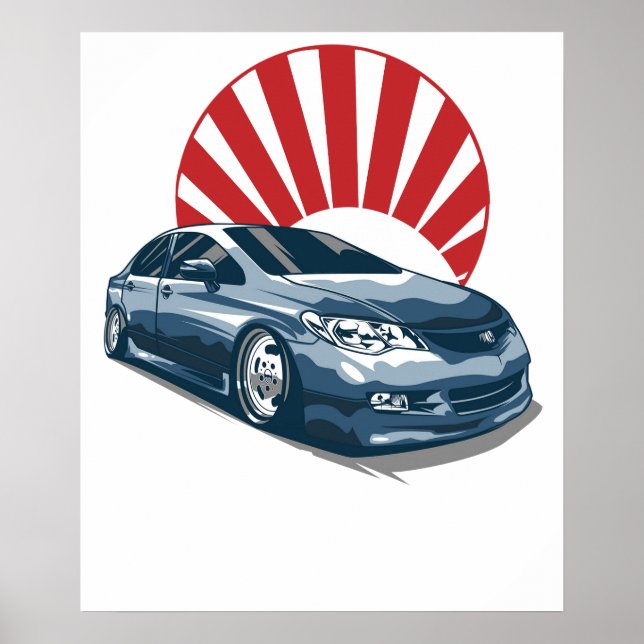 bürgerliches Auto Poster (Vorne)