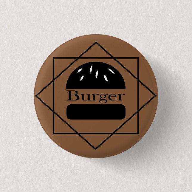Burgerliebhaber Button (Vorderseite)
