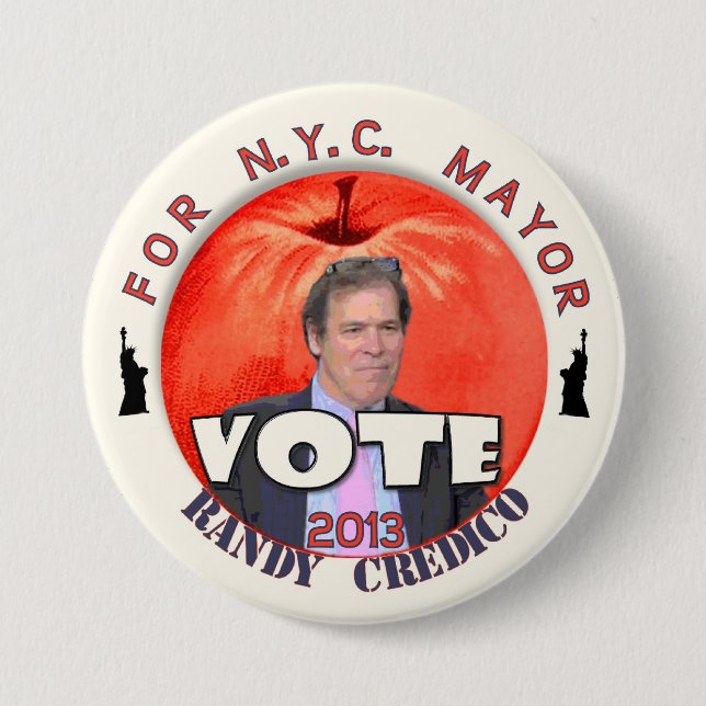 Bürgermeister 2013 Abstimmungrandy-Credico NYC Button (Vorderseite)