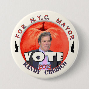 Bürgermeister 2013 Abstimmungrandy-Credico NYC Button