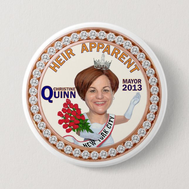 Bürgermeister 2013 Christine-Quinn NYC Button (Vorderseite)