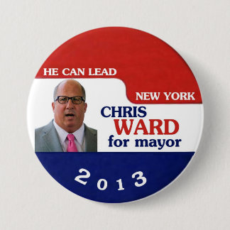 Bürgermeister Christopher-Bezirk-NYC im Jahre 2013 Button