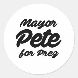 Bürgermeister Pete für Präsident Runder Aufkleber