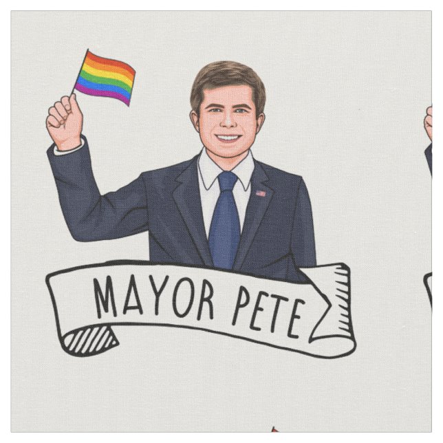 Bürgermeister Pete Pride Stoff (Nahaufnahme)
