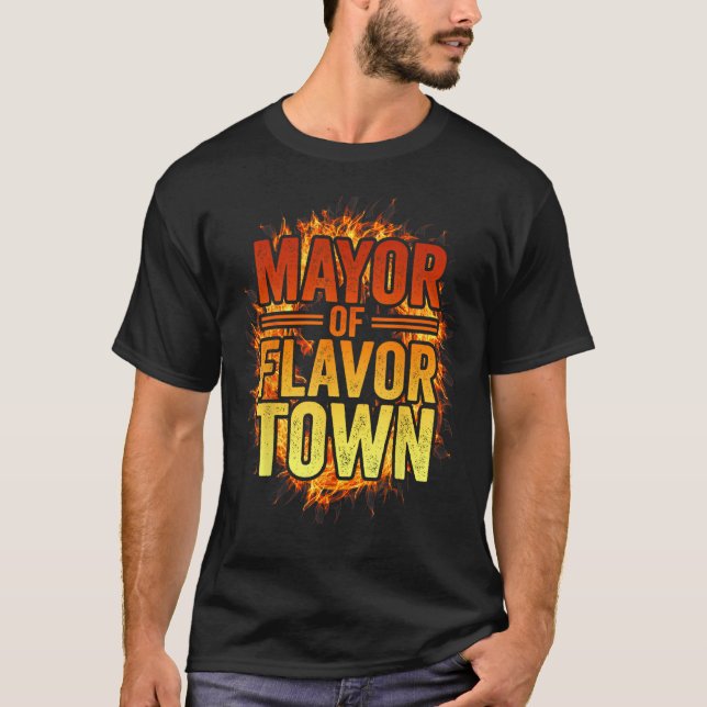 Bürgermeister von Flavortown Willkommen in Flavor  T-Shirt (Vorderseite)