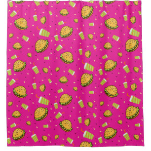 Burgermuster Duschvorhang