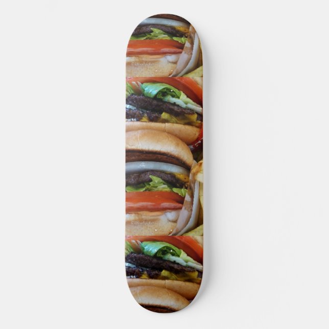 Burgers Skateboard (Vorderseite)