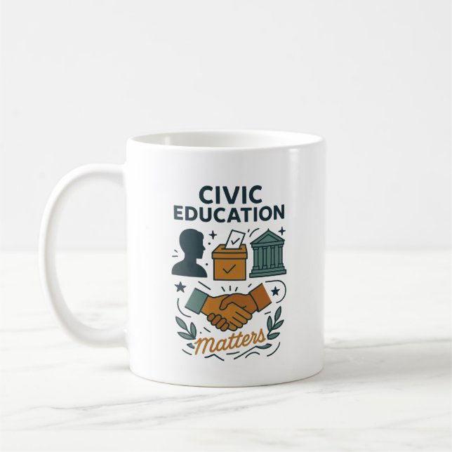 Bürgerschaftliche Bildung zählt  Kaffeetasse (Links)