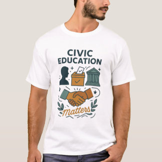 Bürgerschaftliche Bildung zählt T-Shirt