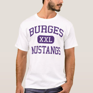Burges - Mustangs - Highschool - El Paso Texas T-Shirt
