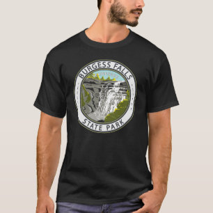 Burgess Falls Staat Park Tennessee Abzeichen T-Shirt