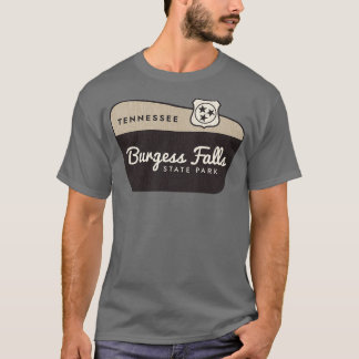 Burgess Falls Staat Park Tennessee Willkommenszeic T-Shirt